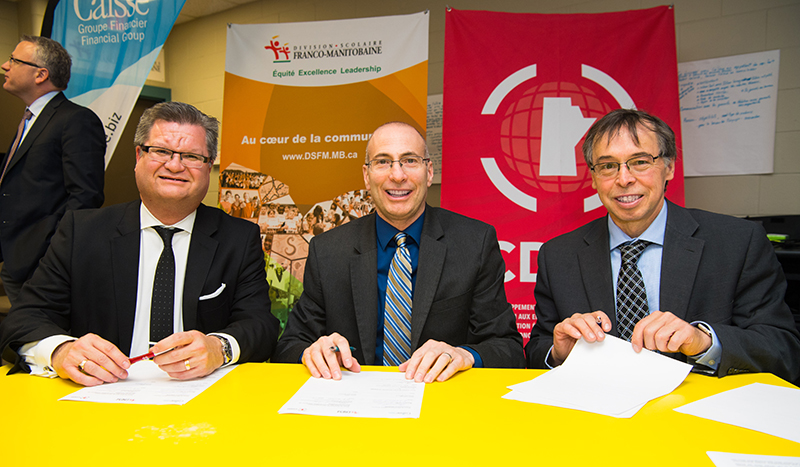 Stéphane Dorge, Vice-President Caisse Financial Group Board of Directors, Alain Laberge, Executive Director, DSFM and Louis Allain, Executive Director, CDEM.