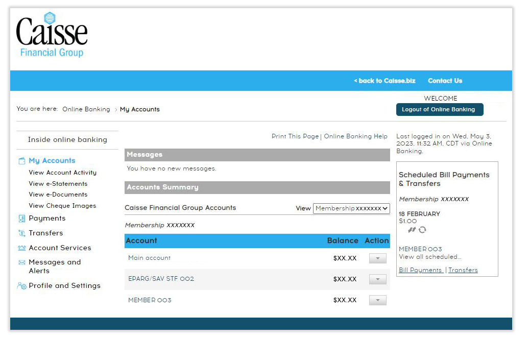 Changes to online banking